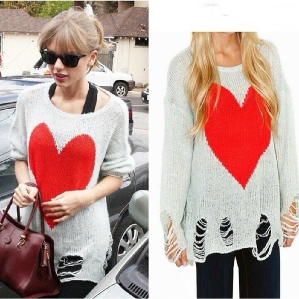 Wildfox Lennon heart sweater
